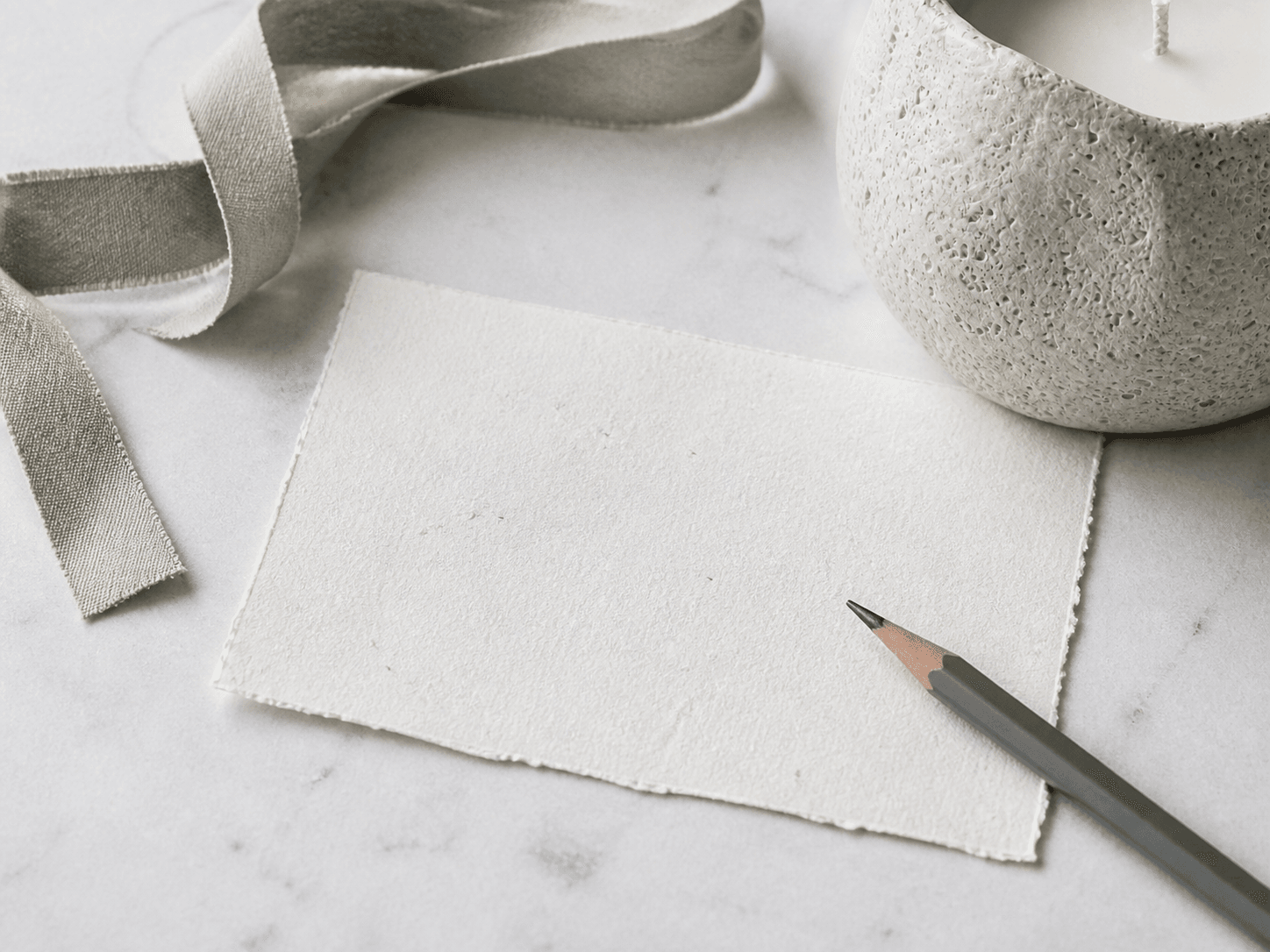 Personal gift note printed on natural paper